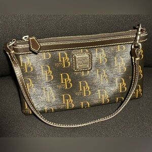 Dooney & Bourke Brown Monogram wristlet